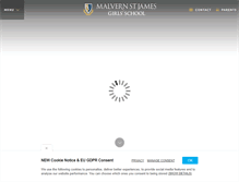 Tablet Screenshot of malvernstjames.co.uk